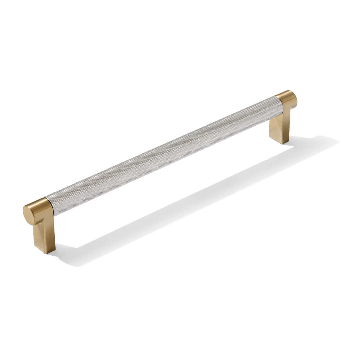 Knurled Champagne Bronze and Satin Nickel Knobs and Pulls - Forge Hardware Studio