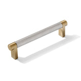 Knurled Champagne Bronze and Satin Nickel Knobs and Pulls - Forge Hardware Studio