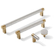 Knurled Champagne Bronze and Satin Nickel Knobs and Pulls - Forge Hardware Studio