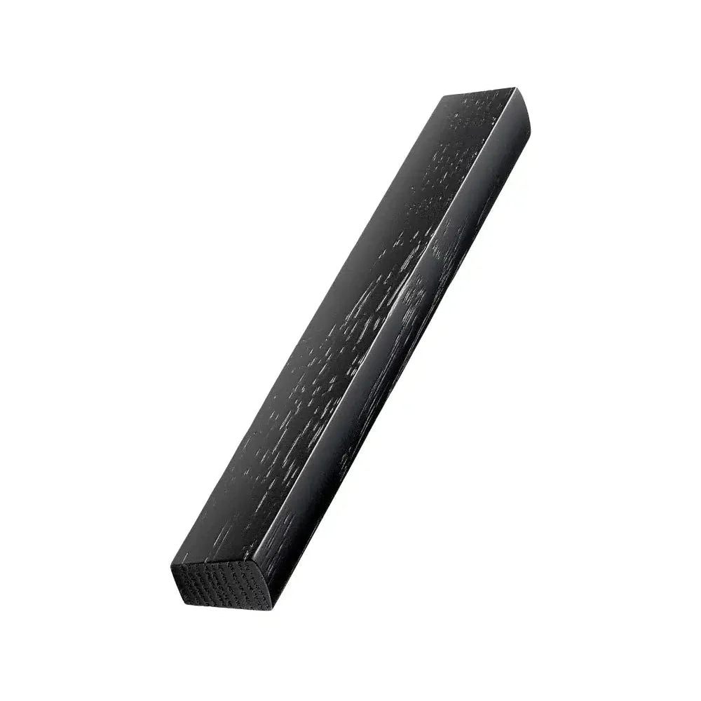 Black Stained Wood "Trim" Straight Drawer Pulls - Euro • Knobs