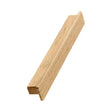 Lacquered Oak Wood "Shelter" Drawer Pulls - Forge Hardware Studio