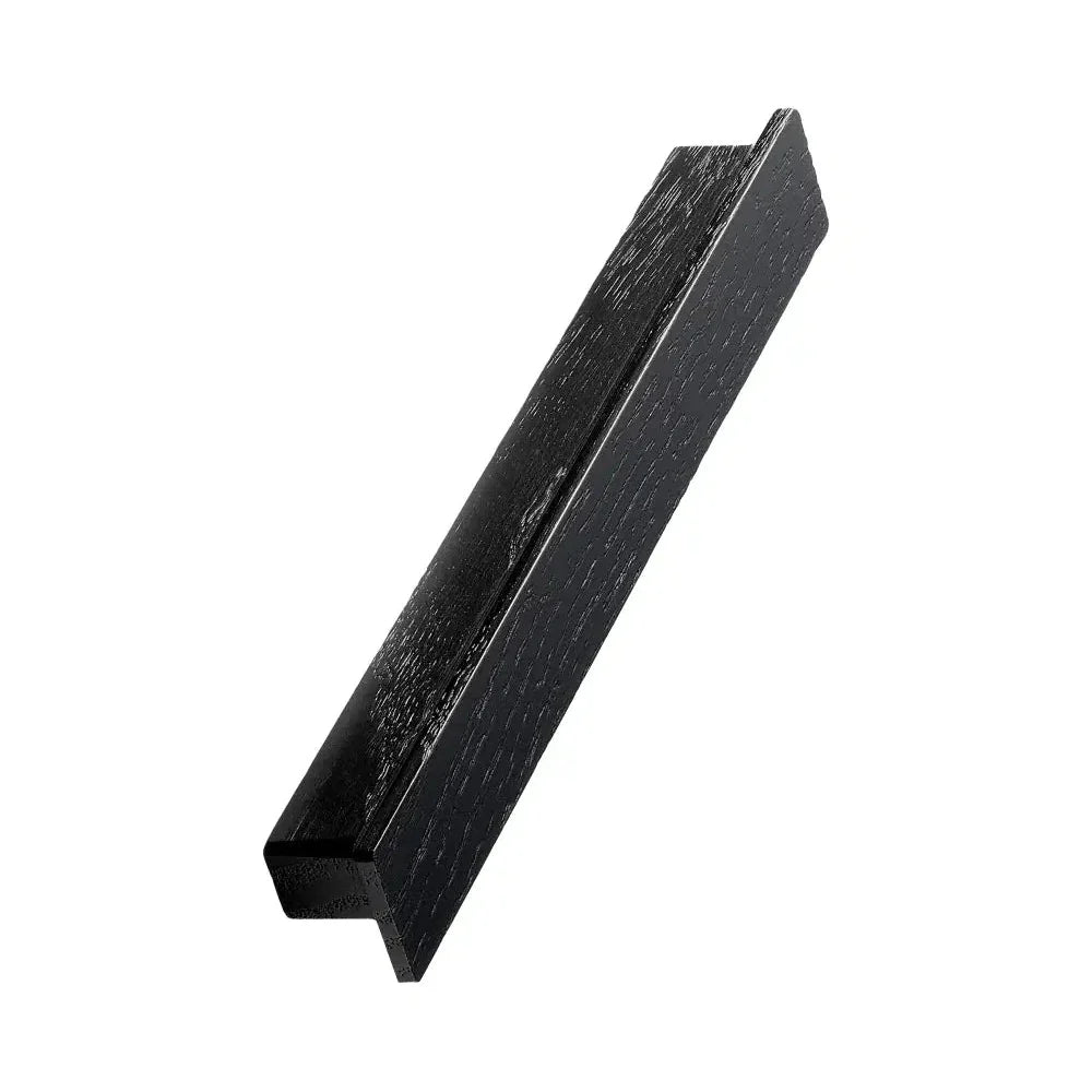 Black Stained Wood "Shelter" Drawer Pulls - Forge Hardware Studio