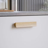 Lacquered Oak Wood "Ante" Drawer Pulls - Euro • Knobs