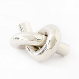 Nickel "Knot" Cabinet Knob and Hook - Forge Hardware Studio