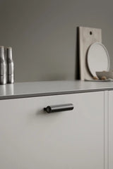 Matte Black "Lucente" Tubular Drawer Pulls - Euro • Knobs