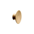 Round Wood "Olympia" Lacquered Oak Cabinet Knob - Forge Hardware Studio