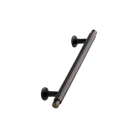 Dark Rubbed Bronze "Villa" Fluted Cabinet Knobs and Pulls - Forge Hardware Studio
