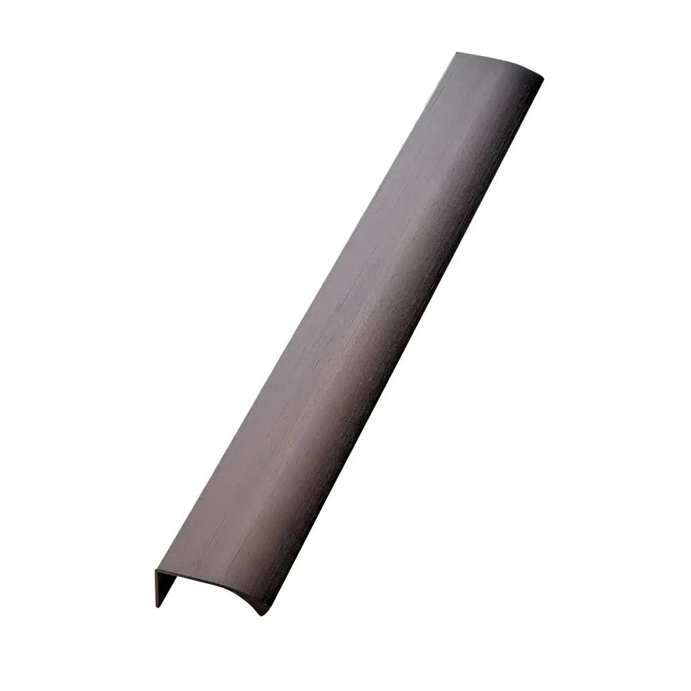Dark Bronze "Edge Straight" Tab Drawer Pulls - Forge Hardware Studio