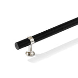 Smooth T-Bar "Contemporary" Polished Nickel and Matte Black Knobs and Pulls - Forge Hardware Studio