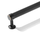 Knurled Oil Rubbed Bronze "Transitional" Cabinet Knobs and Drawer Pulls - Forge Hardware Studio