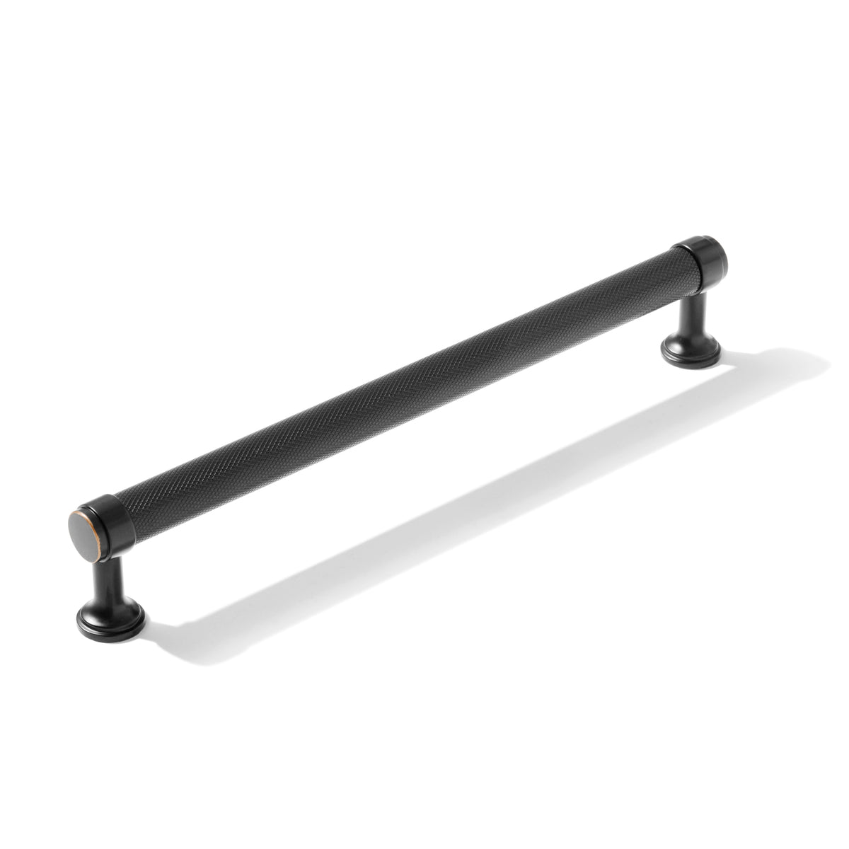 Knurled Oil Rubbed Bronze "Transitional" Cabinet Knobs and Drawer Pulls - Forge Hardware Studio