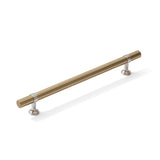 Smooth T-Bar "Contemporary" Polished Nickel and Champagne Bronze Knobs and Pulls - Forge Hardware Studio
