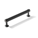 Knurled Oil Rubbed Bronze "Transitional" Cabinet Knobs and Drawer Pulls - Forge Hardware Studio