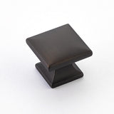 Rubbed Antique Bronze "Milli" Square Cabinet Knobs and Drawer Pulls - Forge Hardware Studio