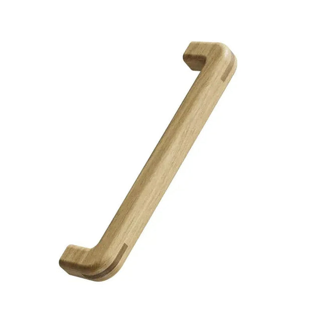 Lacquered Oak Wood "Tenon" U-Shaped Drawer Pulls - Forge Hardware Studio
