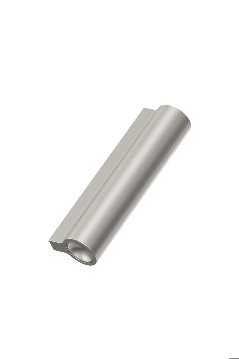 Matte Nickel "Lucente" Tubular Drawer Pulls - Euro • Knobs
