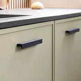 Brushed Matte Black "Elan" Knob and Drawer Pulls - Forge Hardware Studio