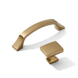 Kelly No.3 Cabinet Knobs and Drawer Pulls in Champagne Bronze - Forge Hardware Studio