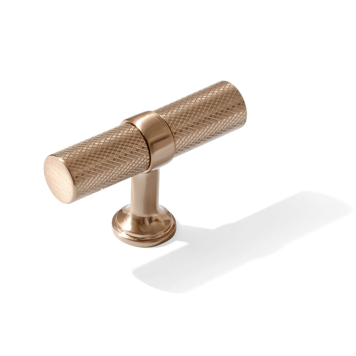 Knurled T-Bar "Contemporary" Bronze Copper Knobs and Pulls - Forge Hardware Studio