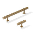 Smooth T-Bar "Contemporary" Champagne Bronze Knobs and Pulls - Forge Hardware Studio