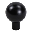 Round Matte Black "Bulb" Round Cabinet Knob - Forge Hardware Studio