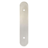 Brushed Nickel Rounded Drawer Pull Backplates - Forge Hardware Studio