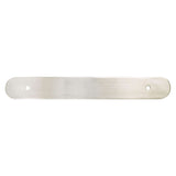 Brushed Nickel Rounded Drawer Pull Backplates - Forge Hardware Studio