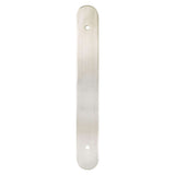 Brushed Nickel Rounded Drawer Pull Backplates - Forge Hardware Studio