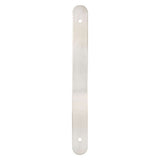Brushed Nickel Rounded Drawer Pull Backplates - Forge Hardware Studio