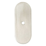 Brushed Nickel Rounded Drawer Pull Backplates - Forge Hardware Studio