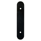 Matte Black Rounded Drawer Pull Backplates - Forge Hardware Studio