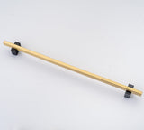 Lew's Two Tone Series Knobs and Handles Black and Brass - Forge Hardware Studio