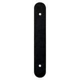 Matte Black Rounded Drawer Pull Backplates - Forge Hardware Studio