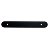 Matte Black Rounded Drawer Pull Backplates - Forge Hardware Studio