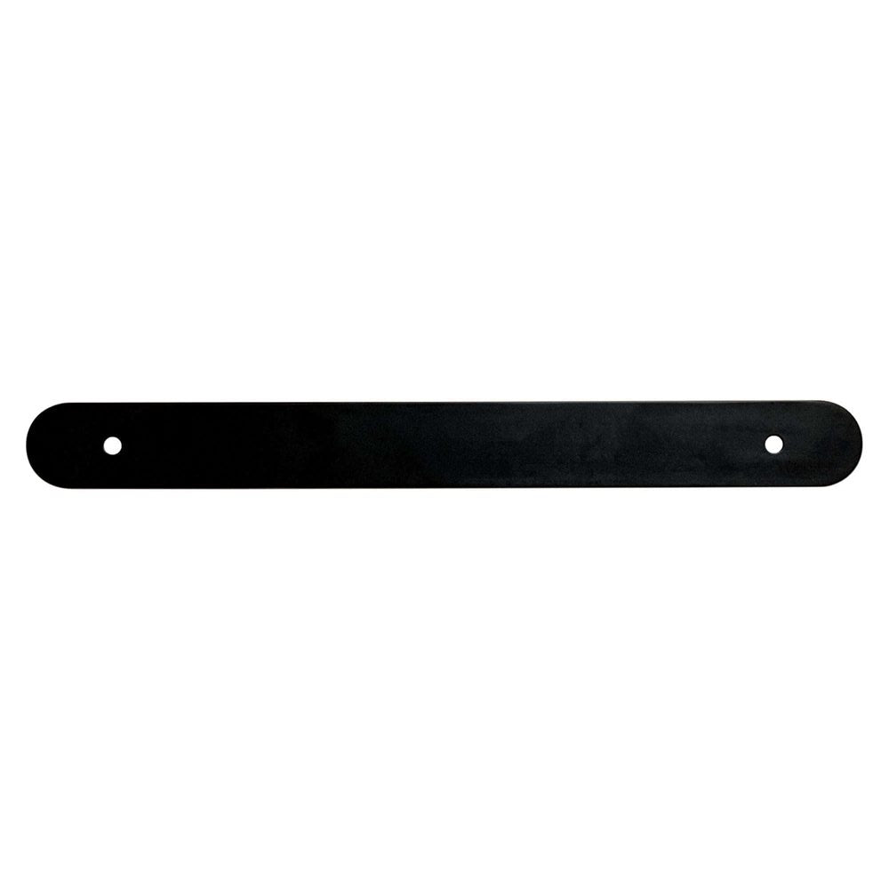 Matte Black Rounded Drawer Pull Backplates - Forge Hardware Studio