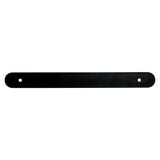 Matte Black Rounded Drawer Pull Backplates - Forge Hardware Studio