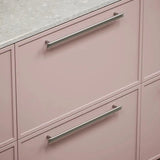 Satin Steel "Flow" T-Bar Cabinet Knob and Drawer Pull - Forge Hardware Studio