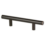 Round Oil-Rubbed Bronze "Dash" T-Knob and T-Bar Drawer Pulls - Forge Hardware Studio