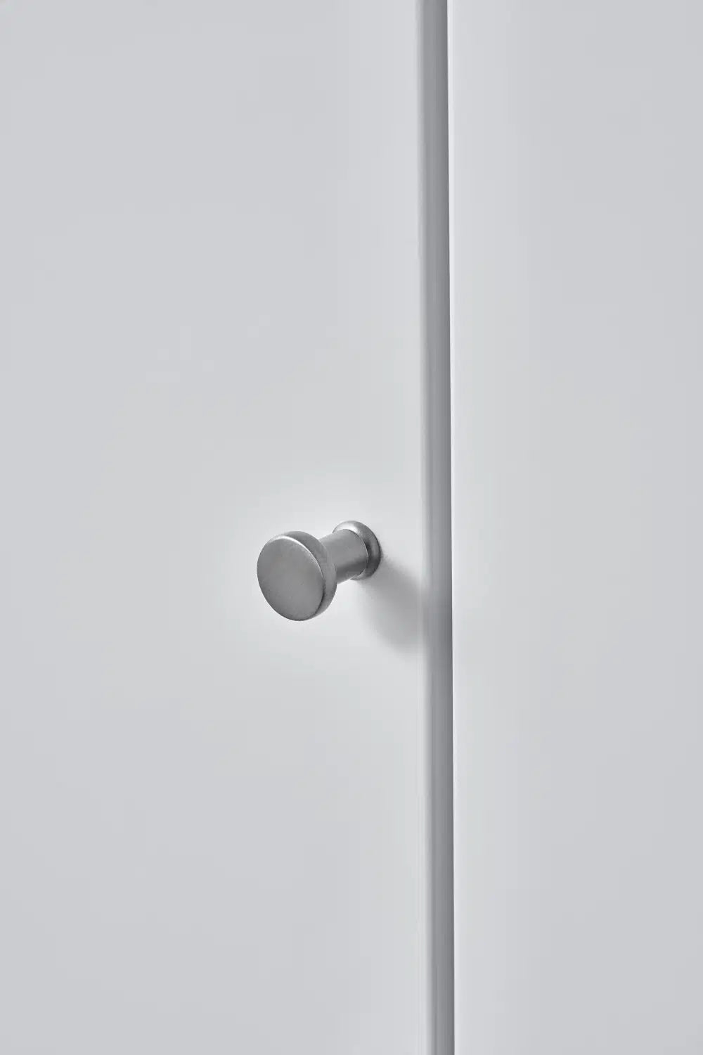 Satin Steel "Gate" Knob and Drawer Pull - Forge Hardware Studio