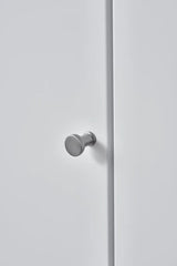 Satin Steel "Gate" Knob and Drawer Pull - Forge Hardware Studio