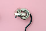 Nickel "Knot" Cabinet Knob and Hook - Forge Hardware Studio