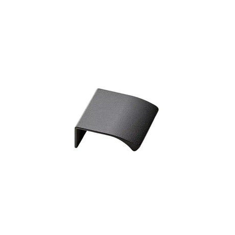Anthracite Textured "Edge Straight" Tab Drawer Pulls - Forge Hardware Studio