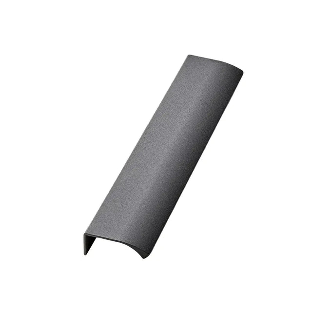 Anthracite Textured "Edge Straight" Tab Drawer Pulls - Forge Hardware Studio