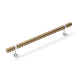 Smooth T-Bar "Contemporary" Polished Chrome and Champagne Bronze Knobs and Pulls - Forge Hardware Studio