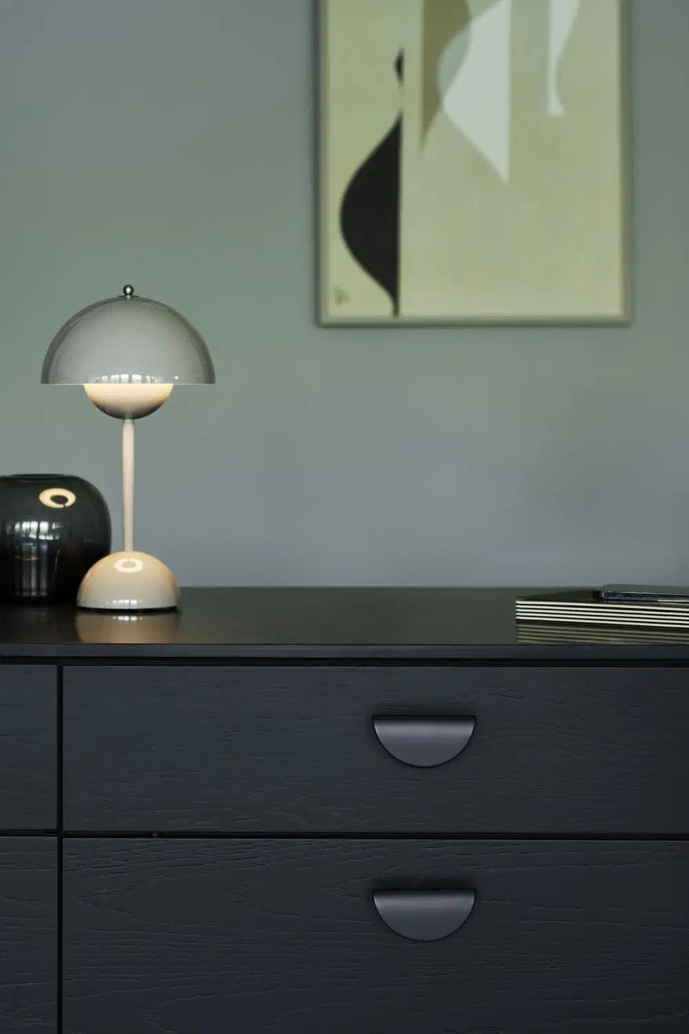 Semi-Circle "Horizon" Matte Black Drawer Pulls - Forge Hardware Studio