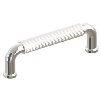 Polished Nickel "ES Fluted" Round Knobs and Drawer Pulls - Forge Hardware Studio