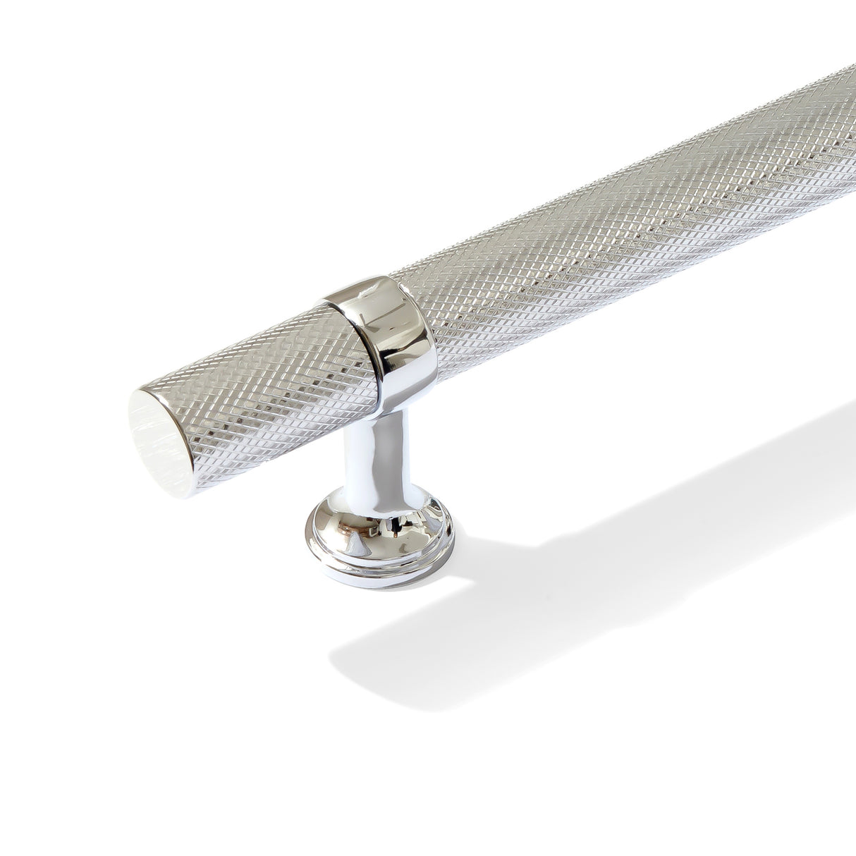 Knurled T-Bar "Contemporary" Polished Chrome Knobs and Pulls - Forge Hardware Studio