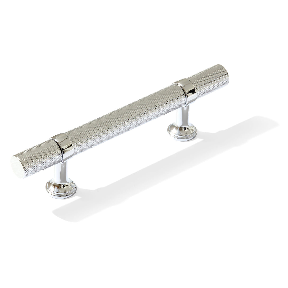 Knurled T-Bar "Contemporary" Polished Chrome Knobs and Pulls - Forge Hardware Studio