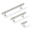 Knurled T-Bar "Contemporary" Polished Chrome Knobs and Pulls - Forge Hardware Studio