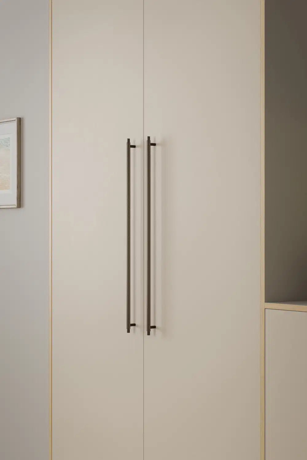 Matte Bronze "Manor" Knurled Cabinet Knobs and Drawer Pulls - Forge Hardware Studio
